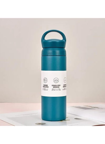 Buy QSHOP® Premium Thermos Bottle for Students Men Women Trend Anti-scalding Water Cup Stainless Steel Vacuum Bottle in Egypt