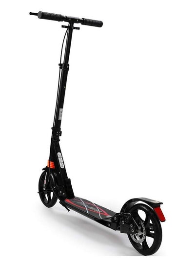 Buy Non-Electric Folding Scooter with Disc Brakes  2 Large Wheels  Front and Rear Shock Absorption System in UAE