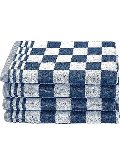 Buy Multi-Purpose Towel Set Of 3 Pcs 100% Cotton 50x50  cm-Grey in Egypt