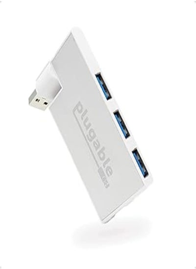 اشتري Plugable USB Hub, Rotating 4 Port USB 3.0 Hub, Powered USB Hub (Compatible with Windows, macOS & Linux, USB 2.0 Backwards Compatible) في مصر