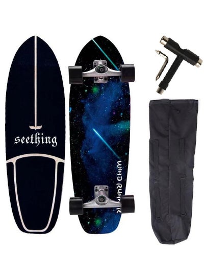Buy 30 Inch CX4 Surf Skateboard With Backpack & Tool, Blue Sky in Egypt