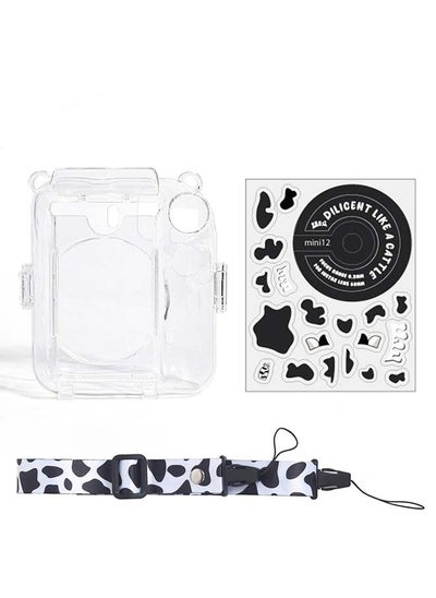 Buy Protective Clear Case Hard Case For Fujifilm Instax Mini 12 Instant Camera With Adjustable Strap  Clear in Saudi Arabia