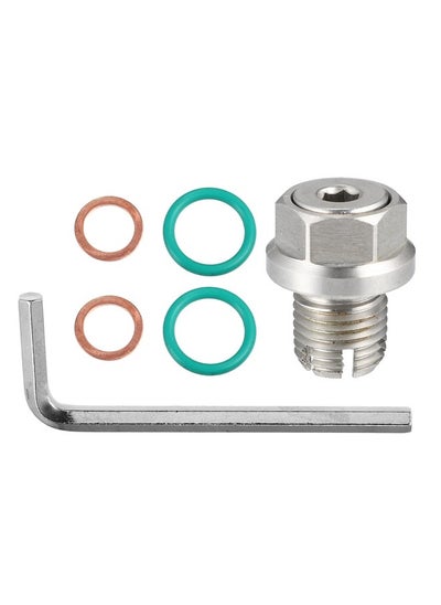 اشتري 1 Set M14.1-1.5 x 15mm Oversize Piggyback Oil Drain Plug Stainless Steel Self Tapping Oil Pan Thread Repair Kit for Car Motorcycle Silver Tone في الامارات