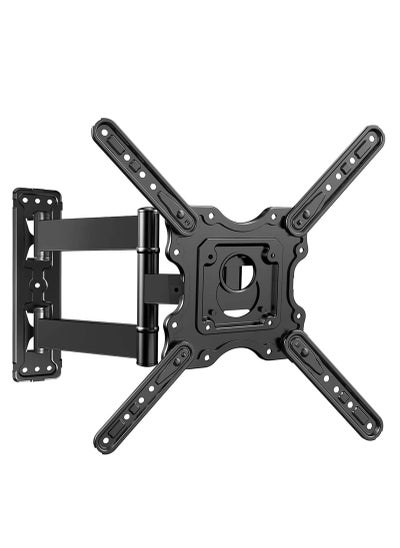 اشتري Mcmola Tv Wall Mount, Swivels Tilts Extends Heavy Duty Tv Mount Bracket For 32 55 Inch Plasma & Curved Tv Up To 40Kg Max Vesa 400X400Mm, Black, في الامارات