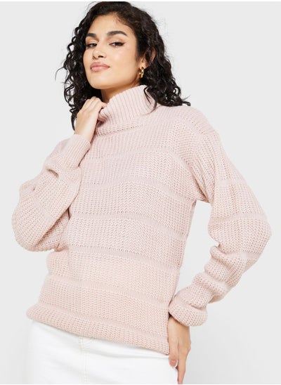 Buy Textured Chenille Sweater in UAE