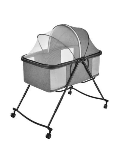 Buy Portable Foldable Newborn Bedside Bed for Travel with Side Net that Protects Against Mosquitoes and Insects in Saudi Arabia