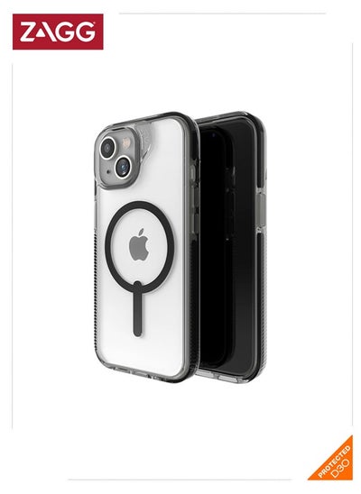 Buy Apple iPhone 15 Case , ZAGG Cass - Santa Cruz Snap Series Magsafe Case - Black in UAE