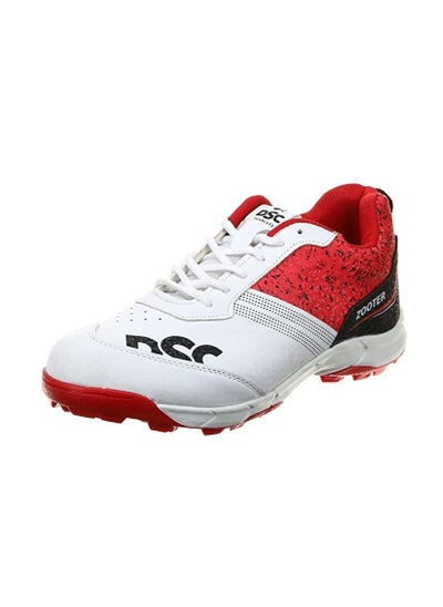 Buy Zooter Cricket Shoes | White/Red | For Boys and Men | Polyvinyl Chloride | 11 UK, 12 US, 45 EU in UAE