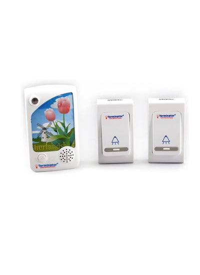 Buy Wireless Door Bell 13A Plug TDB 014BBAC-13A Terminator in UAE