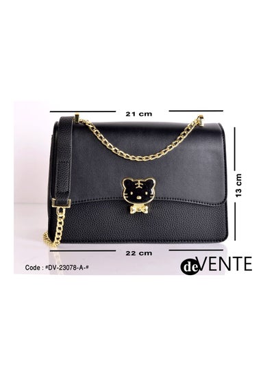 Buy Women's shoulder bag in gold metal in Egypt