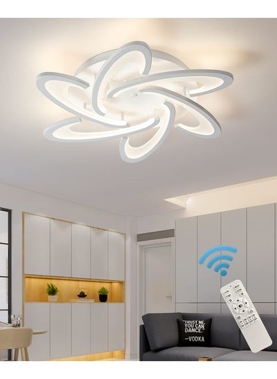 Buy 42W LED Ceiling Light Modern Design Dimmable Ceiling Lamp Flush Mount Ceiling Light Fixture for Living Room Kitchen Bedroom Dinning Room,Dia 31.1 in/3360lm/3000-6500K in UAE