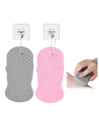 Buy 2 PCS Soft Sponge Body Scrubber Bath Exfoliating Scrub Sponge Shower Brush Body Skin Cleaner in UAE