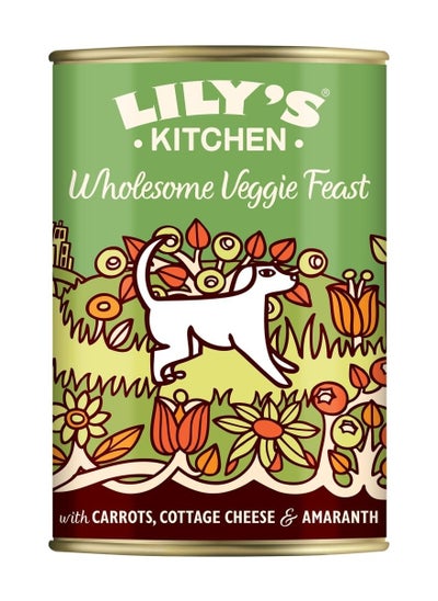 Buy Wholesome Veggie Feast Wet Dog Food with Carrots, Cottage Cheese and Amaranth 375g in UAE