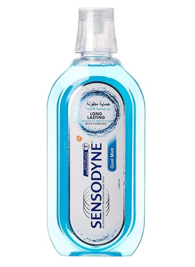 Buy Sensodyne Mouthwash For Sensitive Teeth, Alcohol Free Mouth Wash, Cool Mint Flavour, 500 Ml in UAE