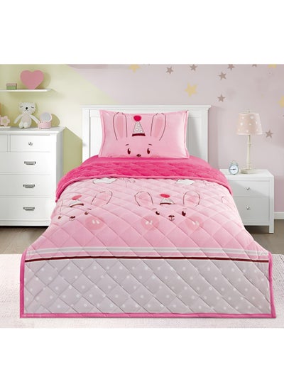 Buy 3-Piece Kids Velvet Comforter Set: Cozy Winter Bedding with Velvet and Fur in Saudi Arabia