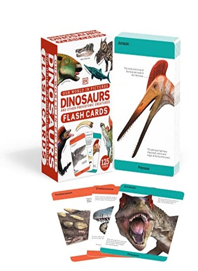 اشتري Our World In Pictures Dinosaurs And Other Prehistoric Creatures Flash Cards في الامارات