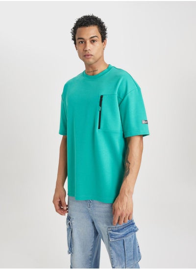 Buy Oversize Fit Crew Neck Printed T-Shirt in UAE