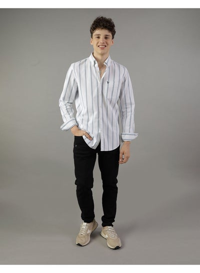 اشتري AE Striped Slim Fit Oxford Button-Up Shirt في مصر