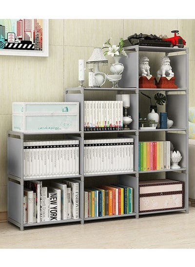 Buy Cube Storage 9 Cubes Closet Storage Shelf DIY Wall Cabinet Bookshelf Plastic Square Storage Rack Suitable for Bedroom Living Room Office in Saudi Arabia