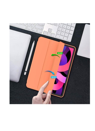 اشتري Smart Case for Samsung Galaxy Tab S8 2022/Tab S7 2020 11 Inch (Model SM-X700/X706/T870/T875) with Pencil Holder, Soft TPU Smart Stand Back Cover Auto Wake/Sleep Feature في مصر