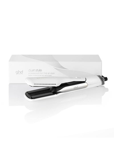 اشتري Duet Style 2 in 1 Hot Air Styler in White Transforms Hair from Wet to Styled with Air Fusion Technology White في الامارات