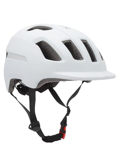 Buy Commuting helmet, detachable lining leisure cycling protective helmet, anti fall, anti-collision, breathable, suitable for electric bicycles,  unisex,white in Saudi Arabia