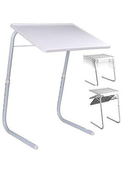 Buy Eternal Home Essentials Adjustable Folding TV Tray Table with 6 Height and 3 Angle Adjustments or Eating Laptop Dinner Tray on Bed & Sofa in UAE