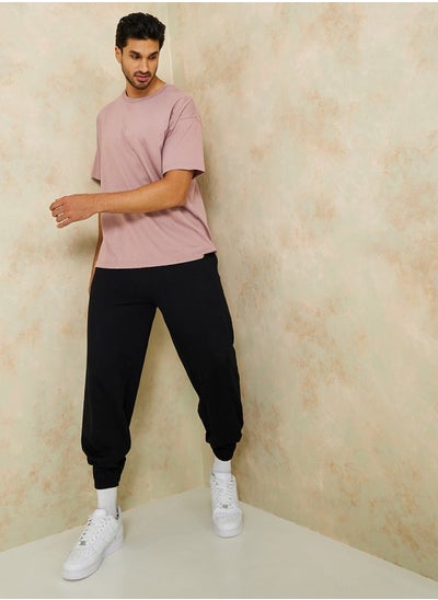 Buy Relaxed Fit French Terry Jogger with Elasticated Hem in Saudi Arabia