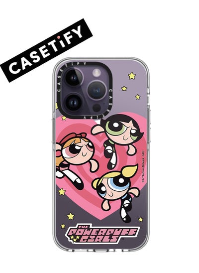 Buy Apple iPhone 15 Pro Case,Co-Branding with The Powerpuff Girls  Magnetic Adsorption Phone Case - Semi transparent in UAE