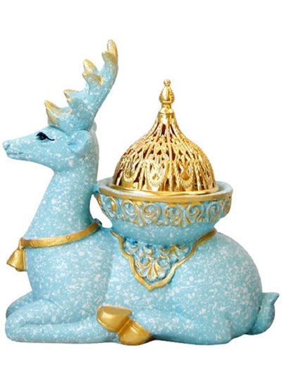 Buy Arabian Incense Burner Holder Deer Figurines Home Decor Bakhoor Oud Incense Sticks Frankincense Resin Burner in Saudi Arabia