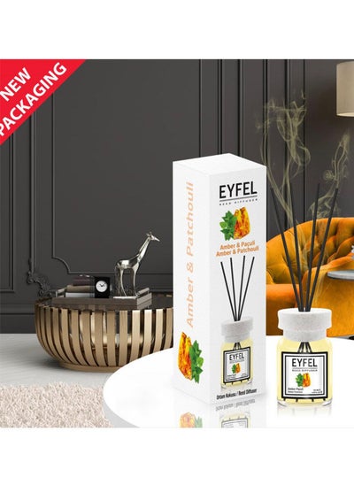 اشتري Eyfel Reed Diffuser Amber & Paculi – Amber & Patchouli Room Air Freshener 120ml في الامارات