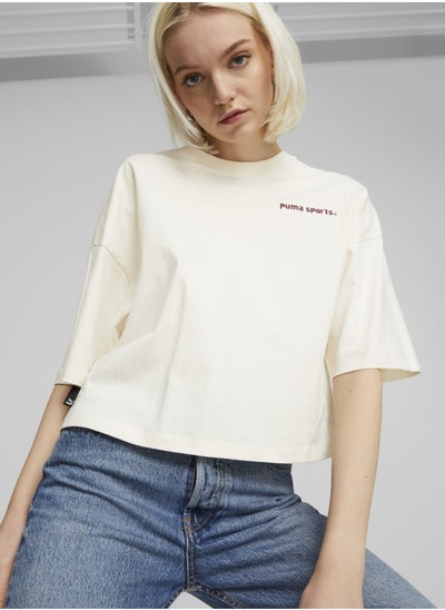 Buy TEAM Womens Graphic Oversized T-shirt in UAE