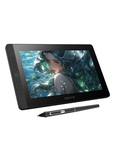 Buy BT-13HDK Portable Graphics Drawing Tablet 13.3 Inch H-IPS LED Screen Display Anti-glare Digital Art Drawing Pad 16K Pressure Level Battery-free Stylus Passive Technology 8 Customizable Shortcuts Keys in Saudi Arabia