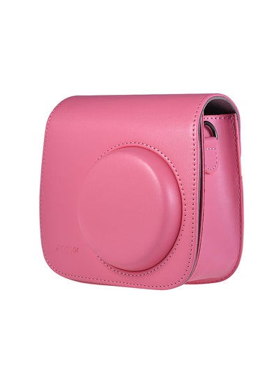 Buy PU Instant Camera Case Bag with Strap for Fujifilm Instax Mini 9/8/8+/8s Flamingo Pink in UAE