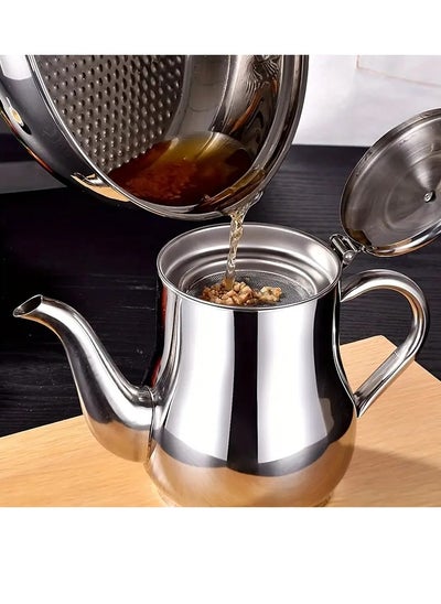 Buy Leak-Proof Stainless Steel Oil Pot Strainer - Kitchen Tool for Healthy Cooking and Efficient Cleaning in Saudi Arabia