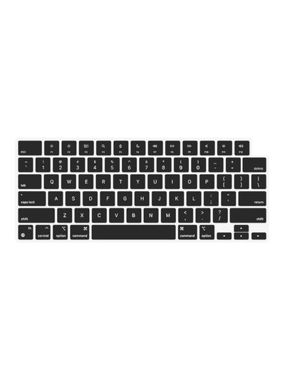 Buy MacBook Pro 14 Inch 16 inch Keyboard skin 2021 Compatible with A2442 A2485 US English Layout Black in UAE