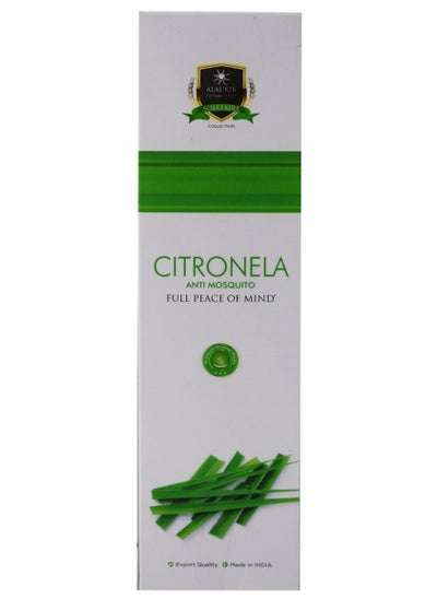 Buy Mosquito Repellent Citronella Incense Sticks, Made with Natural Plant Based Ingredients, Citronella Oil, Lemongrass Oil, Rosemary Oil, Sticks 50 Pieces Per Box- DEET Free in UAE