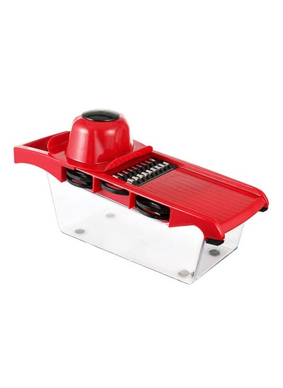 اشتري Multifunctional Vegetable Fruit Slicer/Cutter Clear/Red 31 x 11centimeter في الامارات