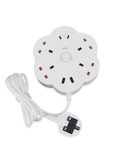 Buy 4-Sockets Extension Cord Tower Power Strips with 2 USB Ports and 2 Type-C Ports 1.8m White in Saudi Arabia