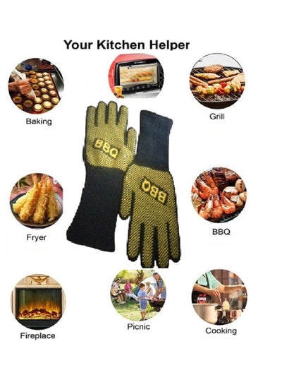 Buy High Temperature Heat Insulated Anti-Scald Gloves, for Microwave Oven and Grill in Egypt