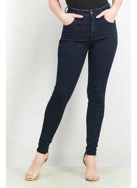 Buy Women Slandy Super Skinny Stretchable Denim Jeans, Dark Blue in Saudi Arabia