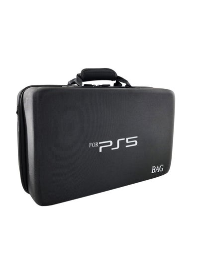 Buy Storage Bag For PS5-Shockproof Hard Shell Bag- Luxury Waterproof Shoulder Bag For Playstation 5,Console & Accessories Storage Organizer (black) in UAE