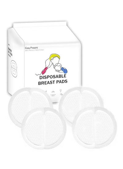 Buy Disposable Soft and Super Absorbent Nursing Breast Pads, 100 Pieces in Saudi Arabia