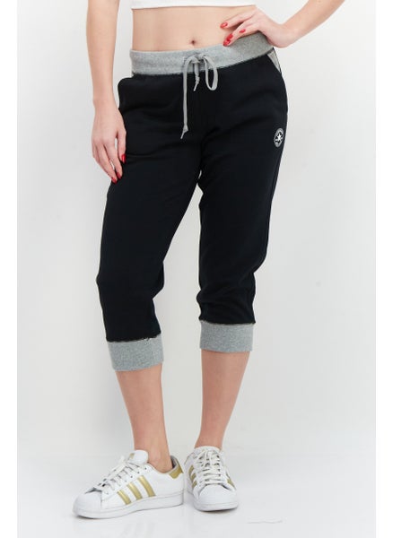 Buy Women Sport Fit Training Crop Pants, Navy/Grey in UAE