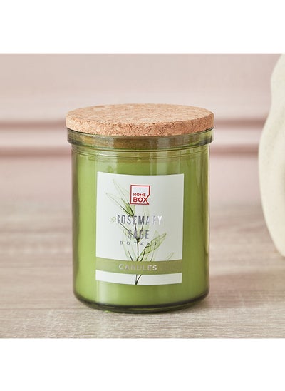 Buy Qara Ecology Rosemary Sage Jar Candle with Lid 197 g in Saudi Arabia