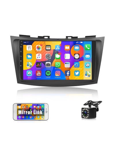 اشتري Android Car Stereo for Suzuki Swift 2011 2012 2013 2014 2015 2016 2017 4GB RAM 64GB ROM 9 Inch Support Apple Carplay, MirrorLink WiFi BT, IPS Touch Screen with Backup Camera Included في الامارات