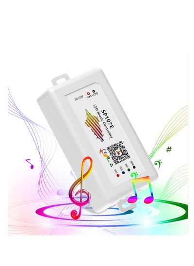 اشتري Music Bluetooth Full Color Controller, Smart Mobile Phone APP Control Music Remote Controller, Support Almost All The LED IC Chip Suit for LED Strip, Matrix Panel,Module Buli-in Mic/AUX Input في الامارات