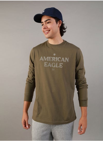 Buy AE Super Soft Long-Sleeve Graphic T-Shirt in Egypt