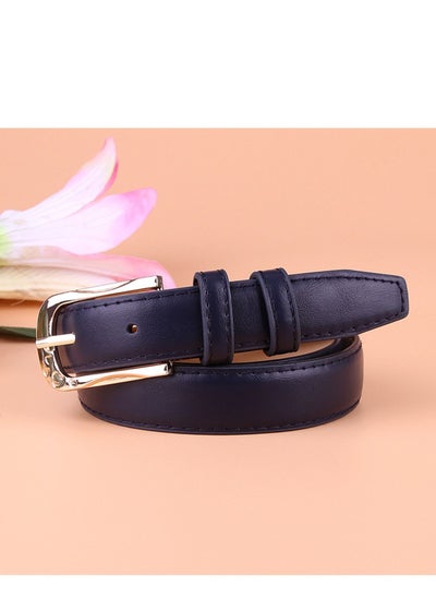 اشتري All Kinds Of Women's Pu Leather Pin Buckle Decorative Leisure Belt 105cm Black في الامارات