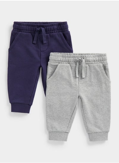 اشتري Grey and Navy Joggers 2 Pack في الامارات